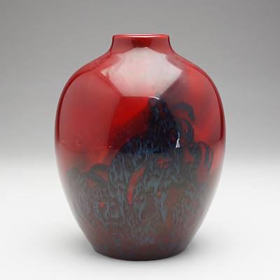 Royal Doulton Sung Vase Hand Painted with Eagle and Fish by Charles Noke