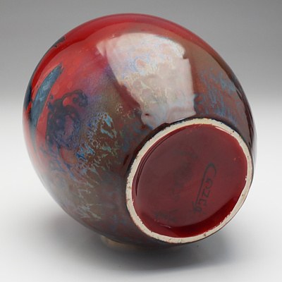 Royal Doulton Sung Vase Hand Painted with Eagle and Fish by Charles Noke