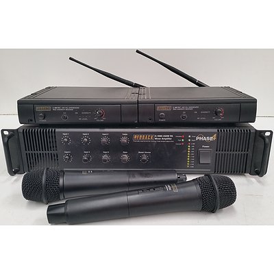 Redback Sound System, Receivers and Two Microphones