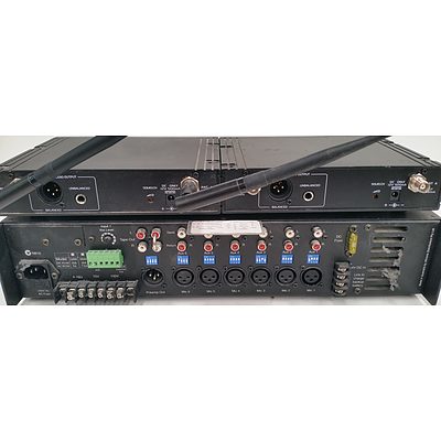 Redback Sound System, Receivers and Two Microphones