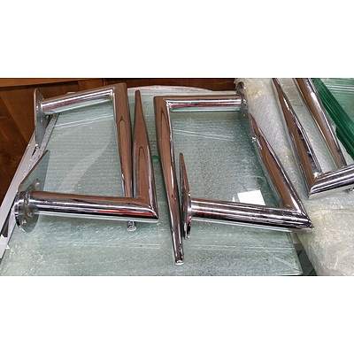 Mobile Glass Display Cabinet and Wall Mount Glass Shelving