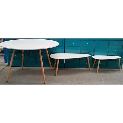 Contemporary Occasional Tables - Lot of Three