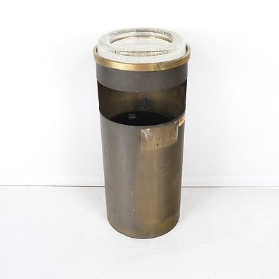 Ex Senate Old Parliament House Brass Smokers Tidy with Iittala Glass Ashtray