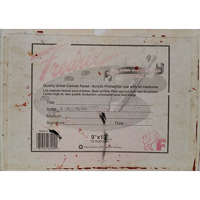 Four Aboriginal Oil on Canvas Works