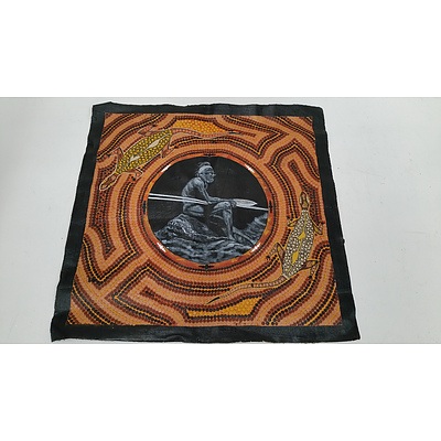 Four Aboriginal Oil on Canvas Works