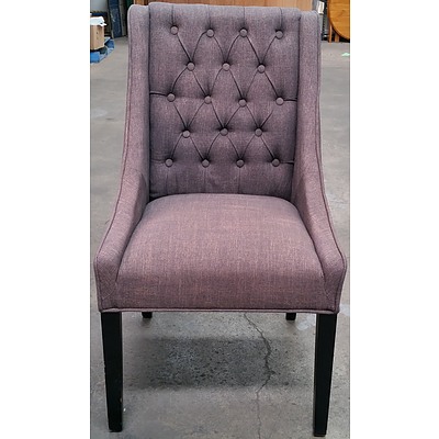 Cushioned Backed Parlour Chair