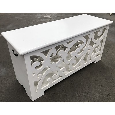 White Storage Chest- Ex-Demonstration