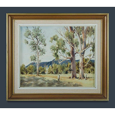 TOOVEY, N, 'Giant Gums Kangaroo Valley', watercolour