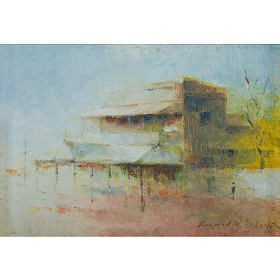 TAPRELL Lionel, 'Cornwall Hotel Kalgoorlie WA', oil on board