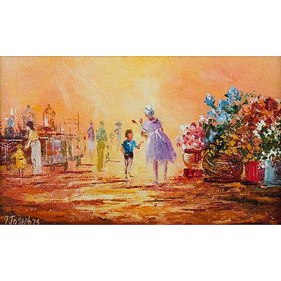 JOSEPH Fay, 'A Rose for Mother', 1974, oil on artists board