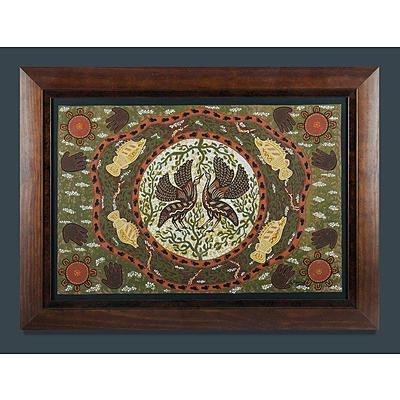 MANTHEY Geoff, 'Brolga Bird Rain Dance', oil on canvas