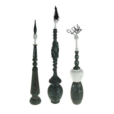 HEUDE-COQUELIN, Francoise (3), Abstract Figures , Mixed Media Construction (3)