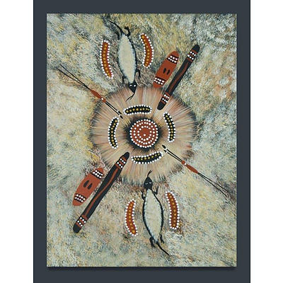 TJUNGURRAYI, Barney Daniels (b.1959), 'Goanna Dreaming'. , Acrylic on Canvas