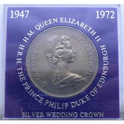 England 1972 Silver Wedding Crown