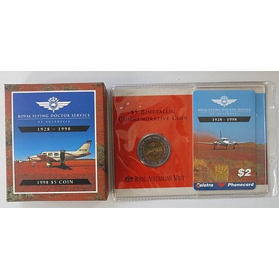 Australia Bi-metallic $5 Flying Doctor Commemorative