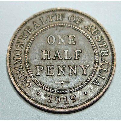 Australia George V Halfpenny 1919