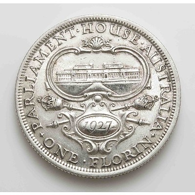 Australia Silver Canberra Florin 1927