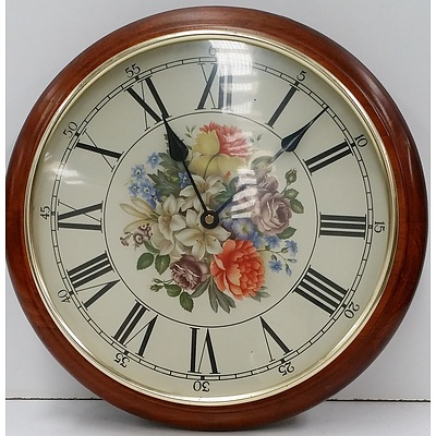 Maple Framed Wall Clock