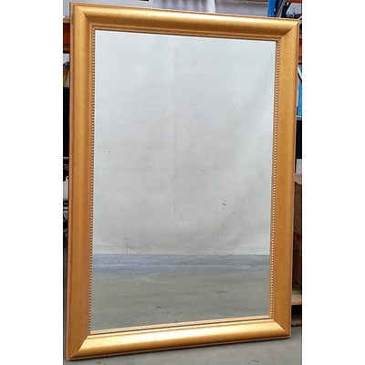 Large Contemporary Gold Painted Mirror