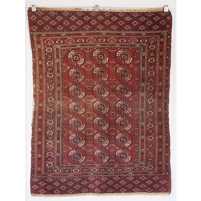Antique Turkmen Tekke Gul Rug