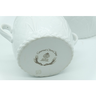 Two Royal Worcester Lidded Jars