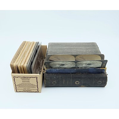 Antique Underwood & Underwood Stereoscope and a Large Volume of Slides