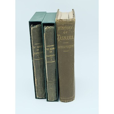 Three Antique Tasmania Bound Books