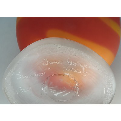 Tina Cooper (Working 1998-) Sunrise Sundusk Series Tall Glass Vase