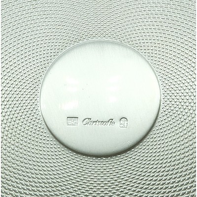 Christofle Silverplate Desk Clock