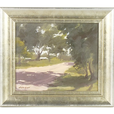 Don Gallagher (1926-2017) Back Road Bendigo Oil and Board