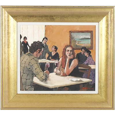 Lorraine Lewitzka (1952-) Awkward Moment Oil on Board