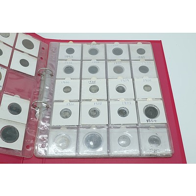 Collection of Various Foreign Coins Including 1988 U.S One Cent Coin, 1936 Half Penny and More