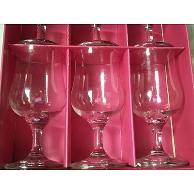 6 Beer Goblets with fine rim - Vintage by Dema (Made in England)