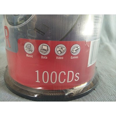 Imation 52x CD-R canister of 100 CDs (NEW unopened)