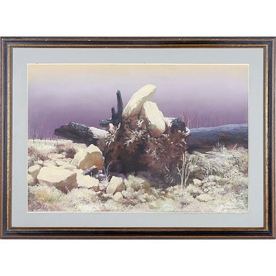 Harry Frost (Australian) The Fallen Tree Pastel