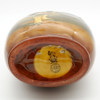 Royal Doulton Kingsware Pipe Major Dewar's Whisky Flask