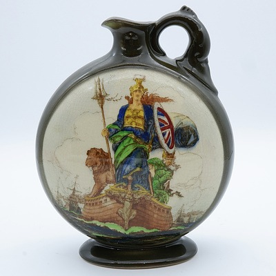 Royal Doulton Britannia Dewar's Whisky Flask