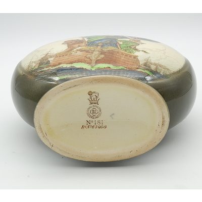 Royal Doulton Britannia Dewar's Whisky Flask