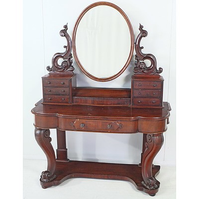 Victorian Mahogany Dressing Table Circa 1880