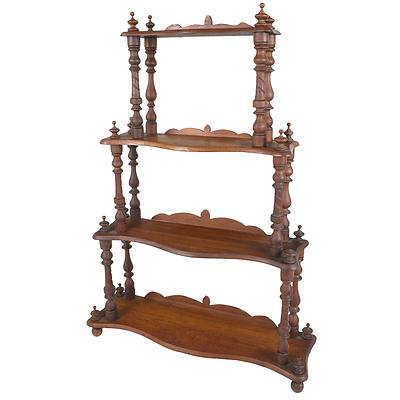 Small Antique Australian Cedar Hanging Whatnot Shelves