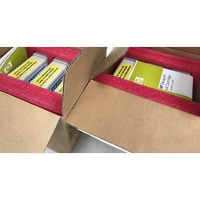 Hp DesignJet Series 4000 3 90 Yellow & Magenta Ink Cartridges