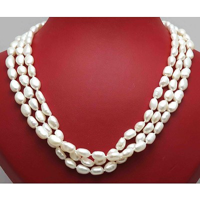 Extra Long Pearl Necklace