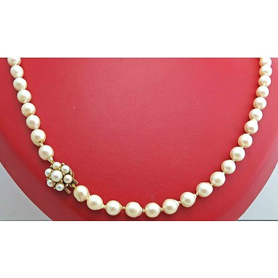 Vintage Cultured Pearl Necklace