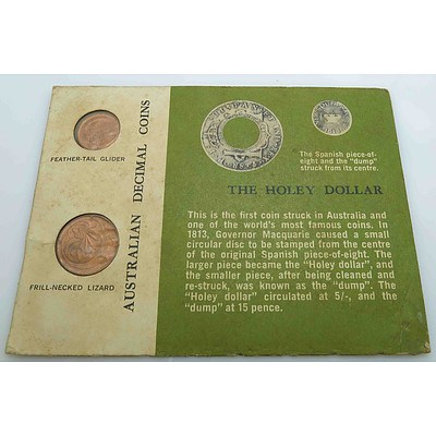 Australian Mint Set 1966 One and Two Cent Coins