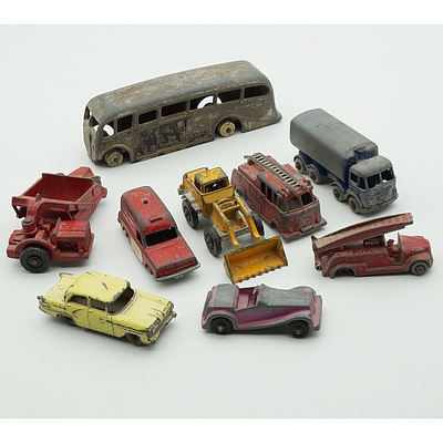 Group of Vintage Model Cars, Including Dinky, Lesney, Fun Ho and More 
