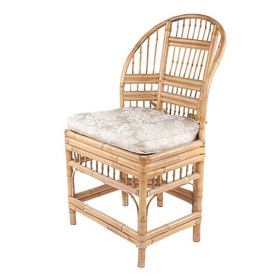 Vintage Chinese Bamboo Chair Mid 20th Century