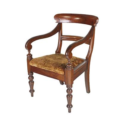 Australian Cedar Carver Chair, Third Quarter of the 19th Century