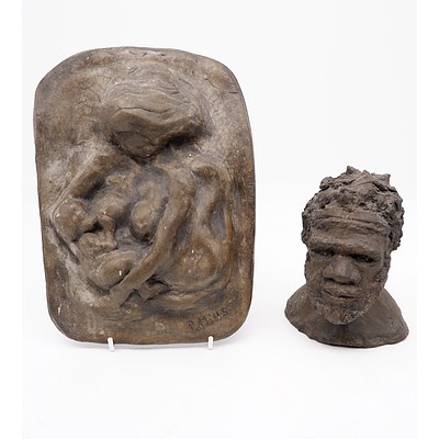 Two Ceramic Sculptures by P. Mills
