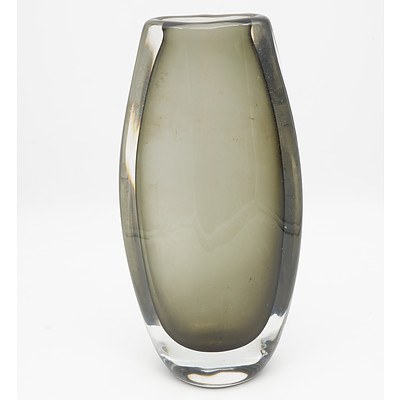 Tall Grey Hue Orrefors Vase