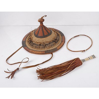 Timbuktu Hat, Timbuktu Leather Waist Band and Modesty Fringe